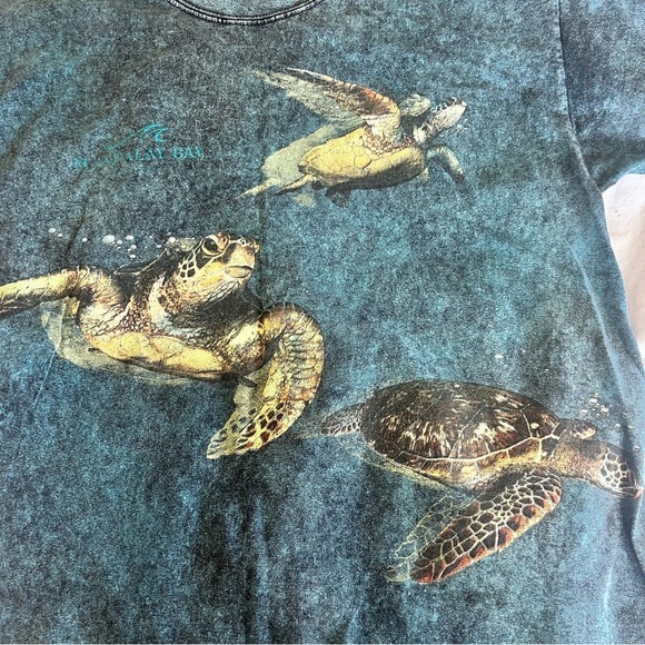 GIDAN Sea Turtle Mandalay Bay Souvenir Graphic T-Shirt Womens Size L Cotton - Picture 7 of 10